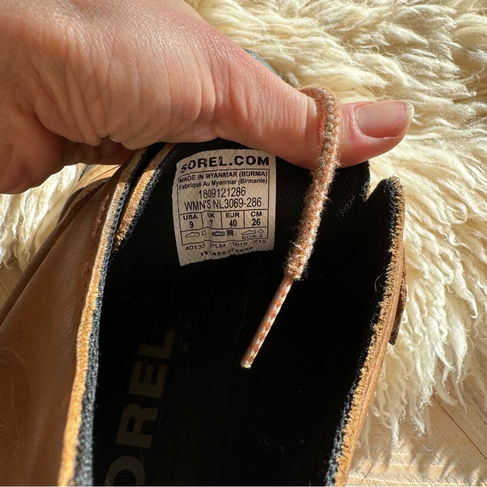 SOREL OUT N ABOUT WATERPROOF LEATHER BOOTS - Picture 6 of 7